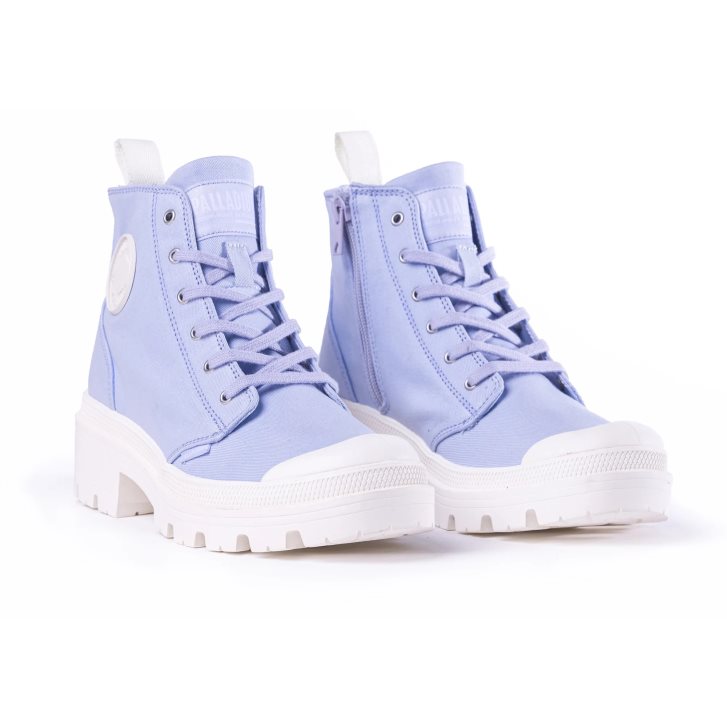 Dámské Boty Palladium Pallabase Twill Levandule | CZ IQN-10U